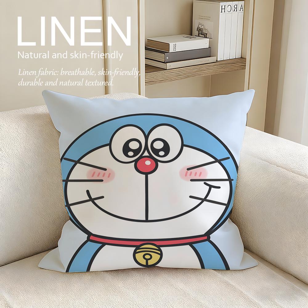 Детская наволочка Doraemon Льняная Декоративная наволочка Набор Шт x x x Дышащая Стирка Диванная наволочка