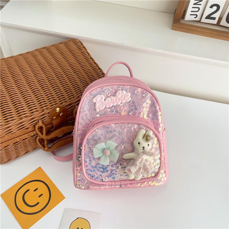 Школьный рюкзак новая любовь девочка кролик рюкзак зарубежный стиль пайетки детская сумка легкая защита спины