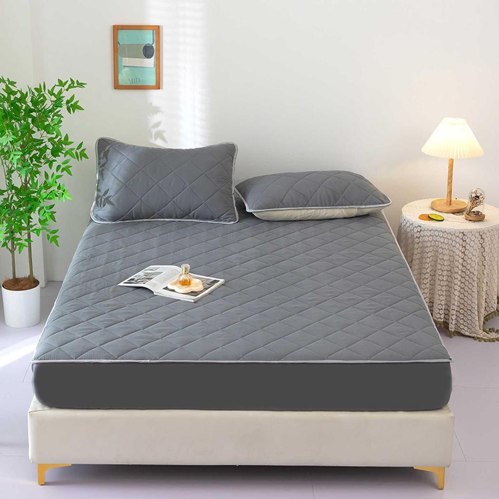 Машинная стирка Одинарное утолщенное покрывало Стеганый наматрасник
