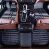 5 шт. автомобильные коврики, водонепроницаемые кожаные коврики из ПВХ, универсальный передний и задний коврик с подкладкой, кожаный ковер, подходящий для сиденья водителя и пассажира