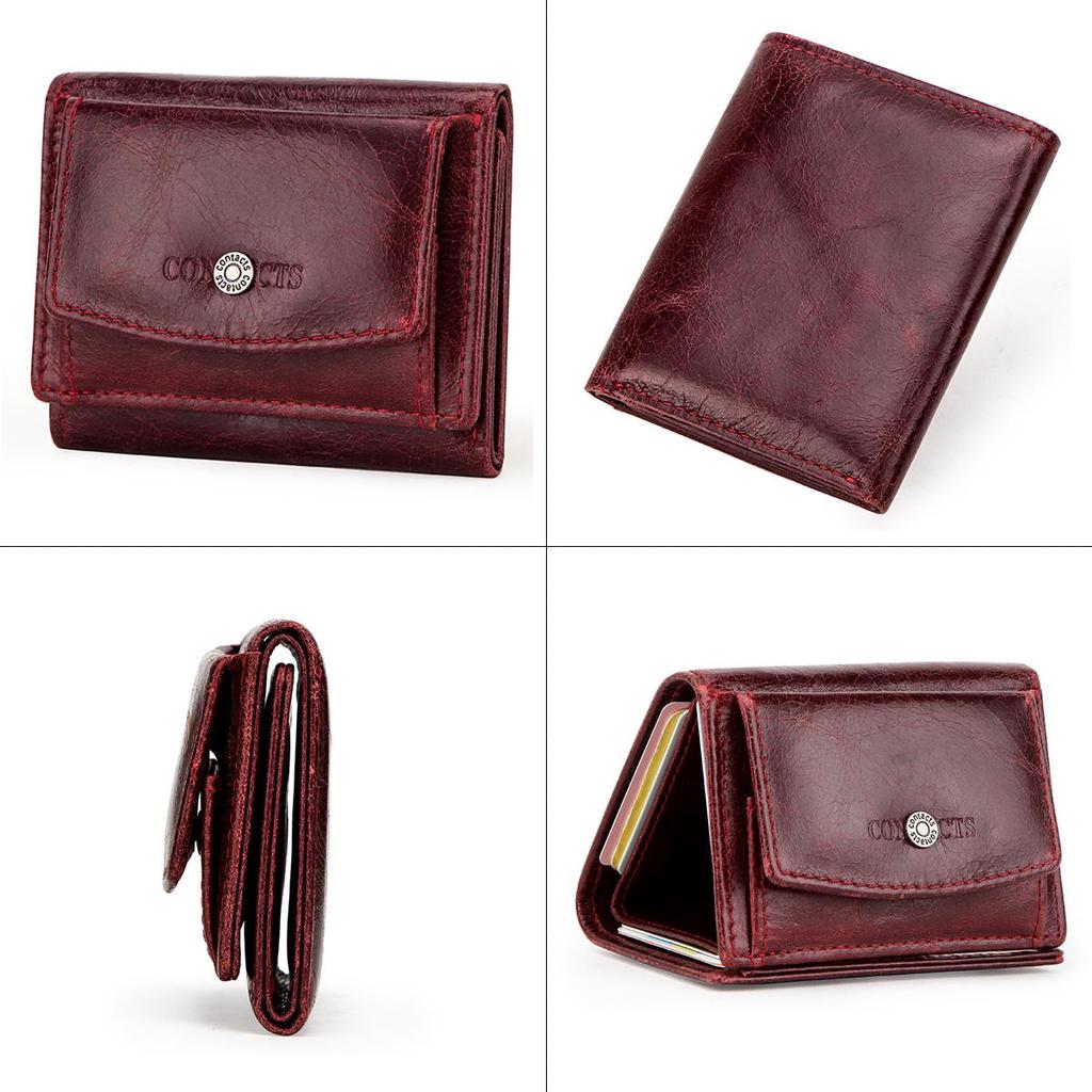 CONTACT'S женский компактный бумажник из натуральной кожи