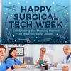 Happy Surgical Tech Week Banner 70.87 x 45.3 Inches – Celebrate with Surgical Tech Week Party Decor, Decorations & Appreciation for the Unsung