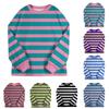 Women's Fashion Casual Long Sleeve  Printed Round Neck Woolen Knit Pullover Top