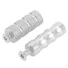 Soobu Motorcycle Brake Foot Pegs,Motorcycle Gear Shift Foot Pegs M6 6mm Mounting Bolts Rough Right Brake Side for Bikes (Silver)