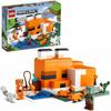 LEGO 21178 Minecraft The Fox's Shelter, House Building Toy, Children Aged 8, Set with Zombie Figures, Animals