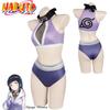 Hyuga Hinata Naruto Cosplay Costume Swimwear Comiccon Halloween Party Up Dress
