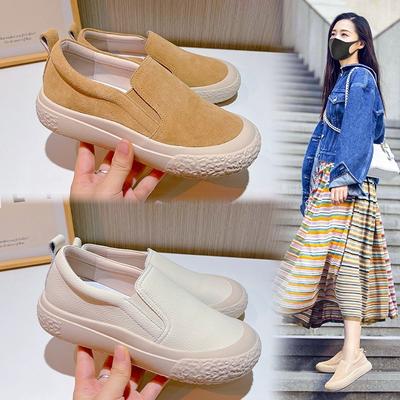 Обувь из натуральной кожи Fisherman Shoes на плоской подошве, повседневные одинарные туфли, женские туфли с неглубоким носком