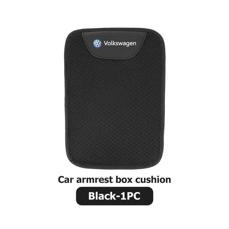 W138Ice Silk Car Armrest Mat Heighten Mat Arm Rest Protector Cushion For Volkswagen VW Polo Jetta Sagitar Magotan Passat B5 B6 B7 CC
