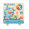 Children Dinosaur Wooden Calendar Clock Educational Toys Montessori Educational Learning Time Weather Week Cognitive Parish Toys