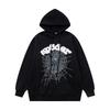 Худи Sp5der Унисекс Оверсайз Хлопковый Свитшот С Принтом Из Фольги Streetwear Толстовка Для Подростков