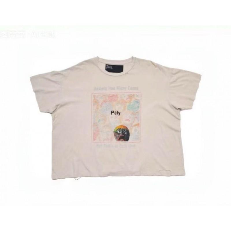 Vintage Washed Cotton Oversized Streetwear Tee Men Women 2026 Loose Fit Graphic Short Sleeve T-Shirt