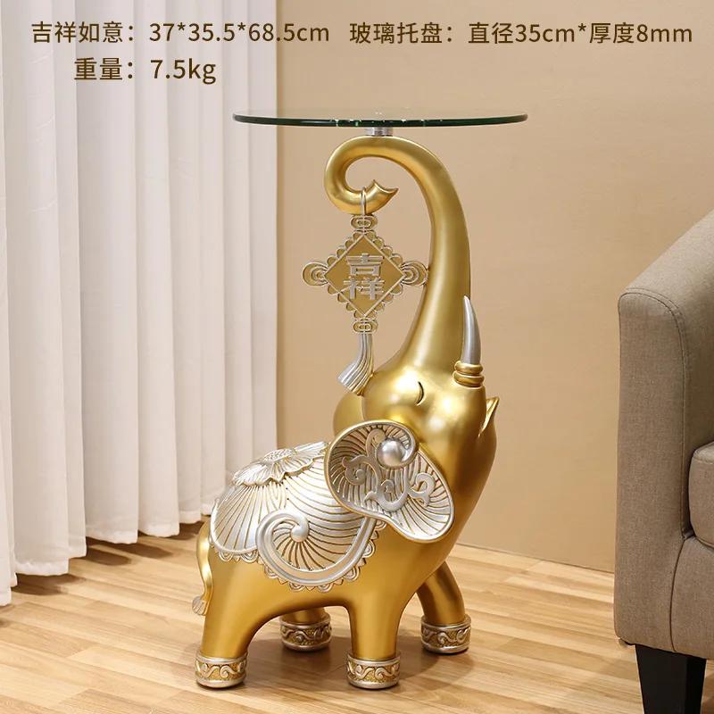 Home Dector Статуя Слона Напольное Хранение Подарки на Новоселье Гостиная Домашний Боковой Декор Тумба под ТВ Чайный Стол Большой Орнамент