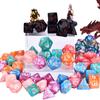 RPG Dice Set, 30 X 7-Die DND Polyhedral Dice (210 Pieces) with Large Drawstring Bag for Dungeons and Dragons Tabletop Roleplaying Games