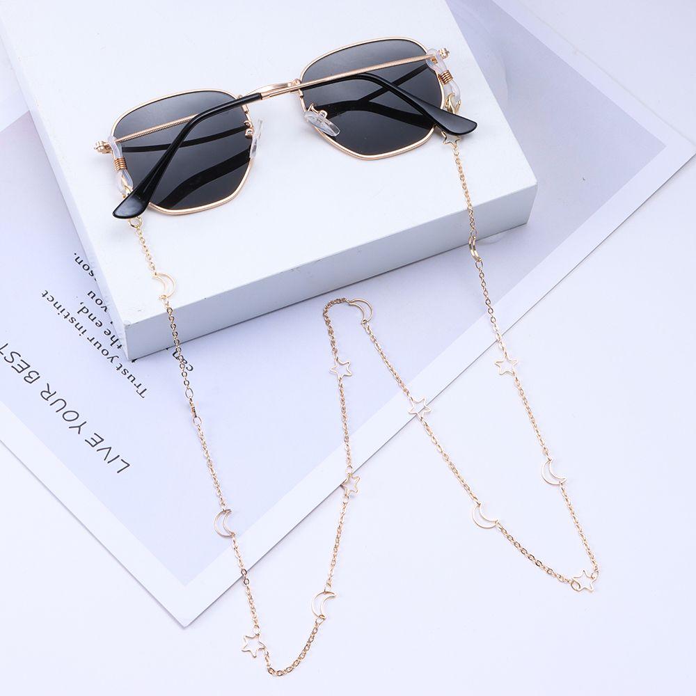 Fashion Neck Straps Star Moon Punk Jewelry Sunglasses Chain Alloy Eyeglasses Chains Mask Lanyards