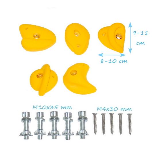 Захваты для скалолазания М 5 шт.. смешивать цвета