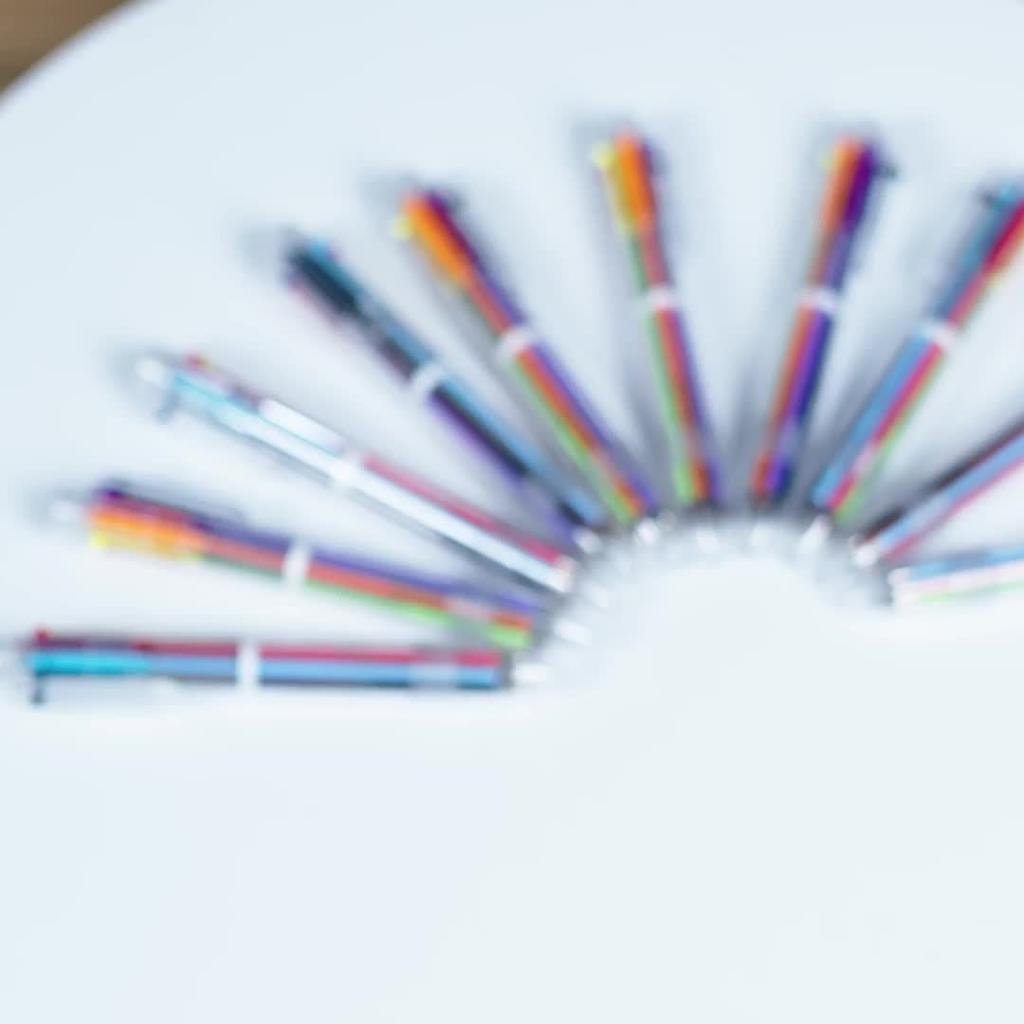 10/20 шт. Яркие 6-цветные шариковые ручки, гладкие маркеры-роллеры с наконечниками для пуль для студентов и розыгрыши призов, ручка для фитнес-тренера