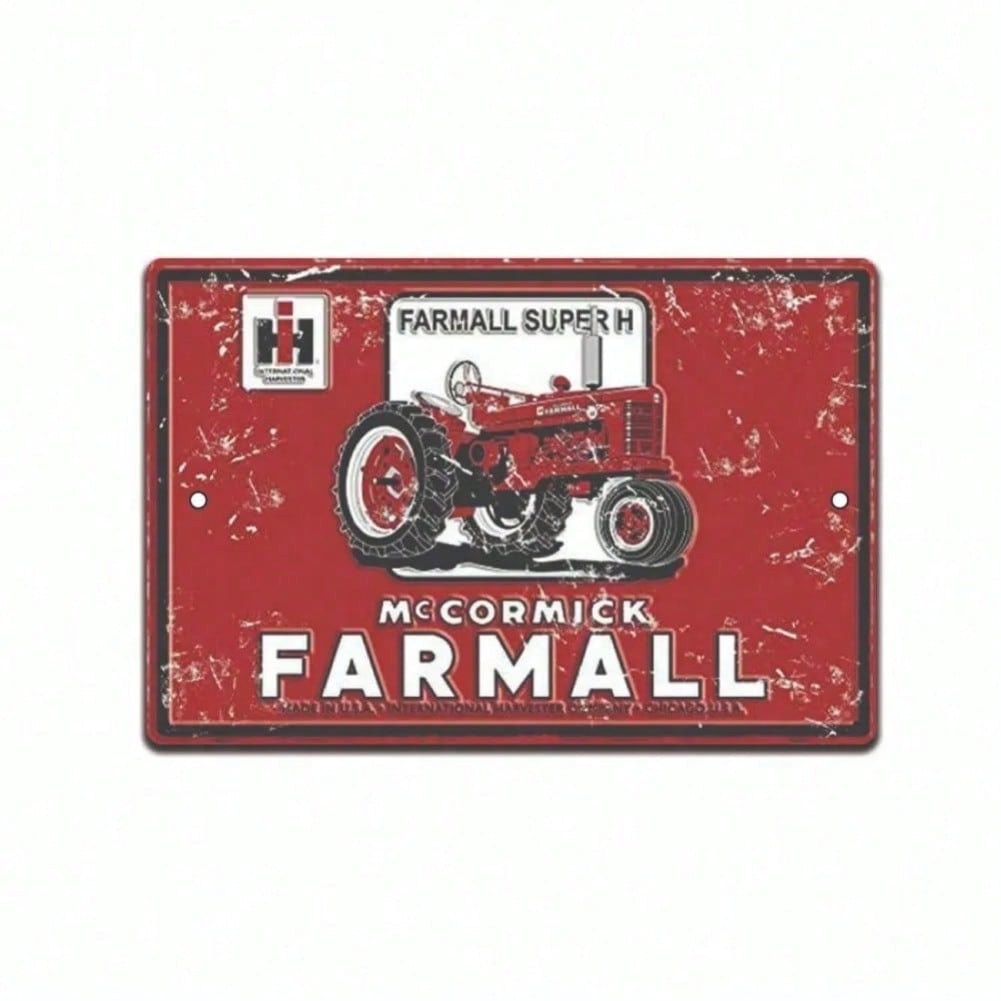 Farmall Винтажный Металлический Трактор Жестяная Вывеска США Ретро Настенное Искусство Рустик Домашний Декор Кухня Ванная Спальня Настенный Декор