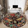 1PC Honeybee Mandala Chair Carpet for Office Non-Slip, Lightweight, Machine Washable Rug for Office, Sleeping, Room - Holiday Decoryy251009078