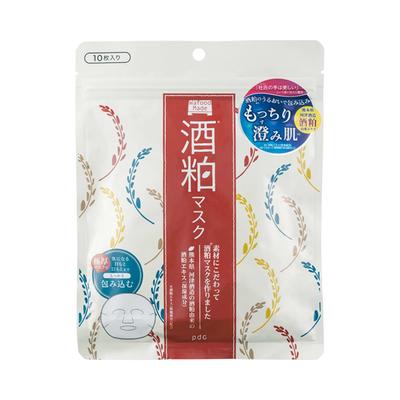 Wafood Made Sake Kasu 10 Уменьшает тусклость и улучшает кожу Маска для лица с ферментированным рисом саке Касу, Рисом и Маска для ухода за кожей, Листы, Осветляющая,