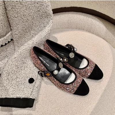 Модная женская обувь на плоской подошве на весну и осень 2025 года Туфли Мэри Джейн Женская свадебная обувь Лоферы Женская Женская обувь Женская