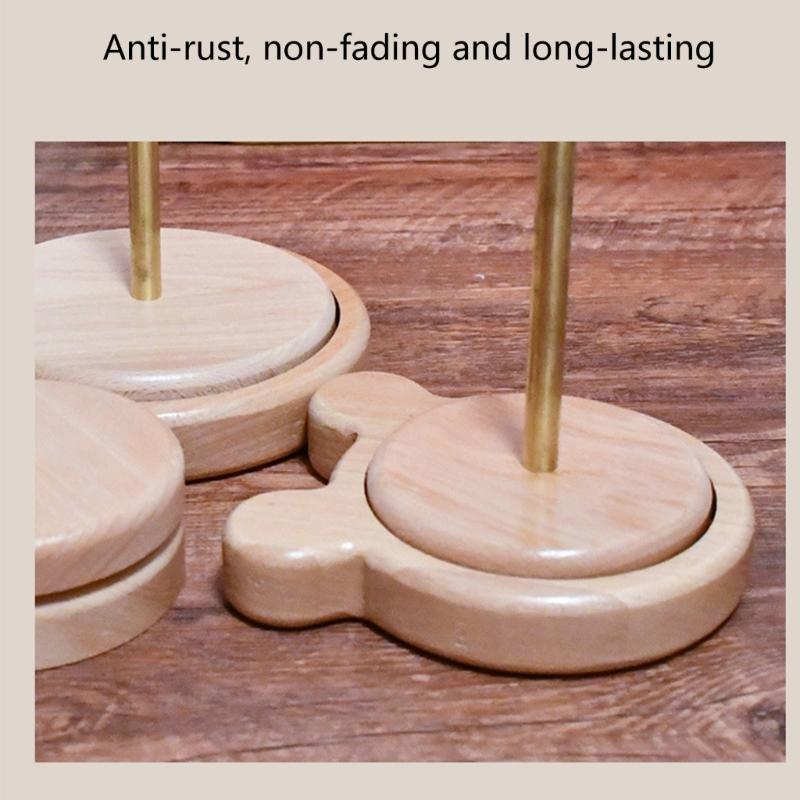 Rotating Wood Yarn Holder for Knitting and Crocheting Project Light Weight Portable Wood Yarn Dispenser Yarn Spool Stand