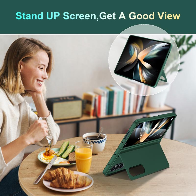 Чехол для Samsung Galaxy Z Fold 4 5 6 7, Ultimate Touch Feeling, PC-подставка, складной, противоударный, полнозащитный чехол для Z Fold4 5