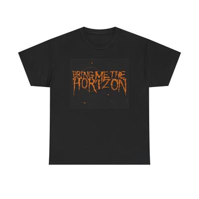 Bring Me The Horizon Графическая футболка Винтажная Ретро Рок Унисекс Тяжелая Хлопковая Футболка