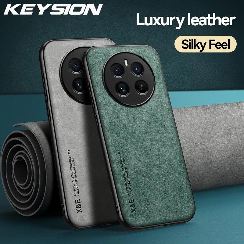 KEYSION Роскошный кожаный чехол в стиле ретро для Realme 12 Pro + 5G, мягкий силикон + противоударная задняя крышка для телефона из поликарбоната для OPPO Realme 12+ Plus 5G