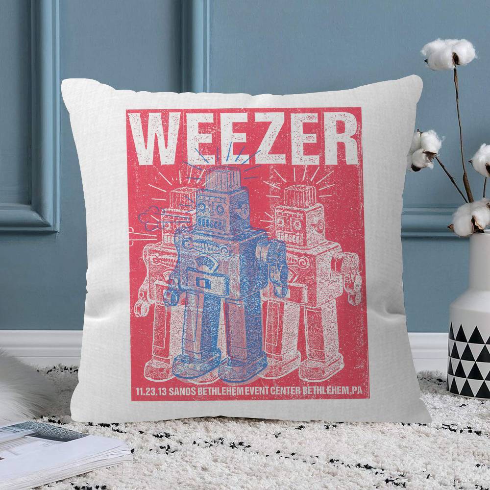Weezer Музыкальная Группа Офисная Подушка Наволочка Автомобильная Подушка ЧехолXCM Подушка под Пояс Диванная Подушка Чехол