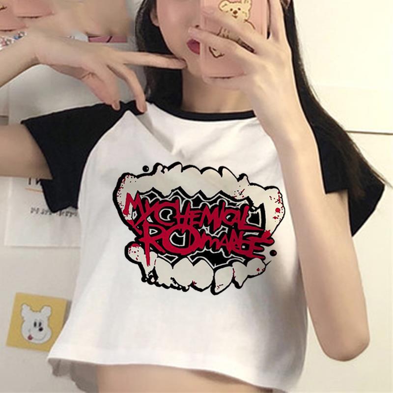 My Chemical Romance Mcr Dead новая футболка черная с коротким рукавом Parade Punk Emo Rock летние футболки повседневная укороченная футболка одежда