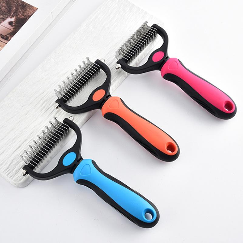 Pet Grooming Comb for Cats And Dogs One Click Pet Hair Remover Comb Removes Loose Fur Fast Cat Hair Remover for All BreedsProfes