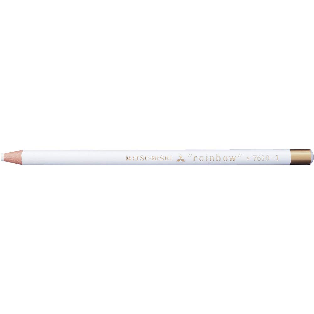 Mitsubishi Pencil Дерматографические цветные карандаши 7610 1 дюжина На водной основе Нет. белый, (K7610.1)