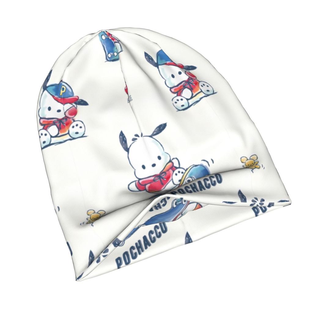 Sanrio Pochacco Adult Knit Hat - Minimalist Pochacco Face with Iconic, Neutral Tones Suitable for Quiet Style Outfits, Cozy for Men &, Culture Accesso