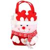 Christmas Candy Tote Bag Santa Snowman Deer Knit Felt Treat Gift Bag Party Decoration