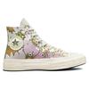Converse Женские кроссовки Chuck 70 High Crafted Florals Pink Beyond-Pink Olive-Aura A00537C