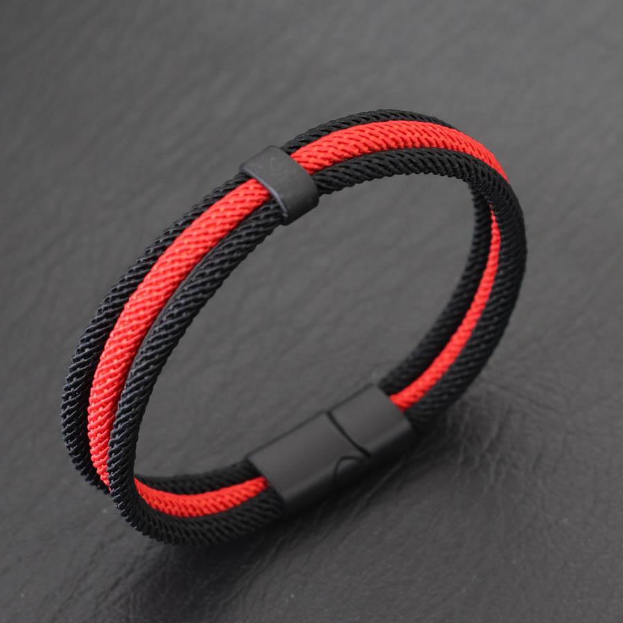 Handmade National Flag Color Rope Bracelet Men Women Color&Size Can Be Customized Grade A Thread Charm Braslet Cool Riding Joias