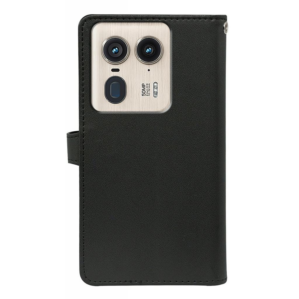 Для Motorola Edge 50 Ultra 5G/Moto X50 Ultra 5G чехол с 9 слотами для карт PU кожаный чехол-подставка для телефона