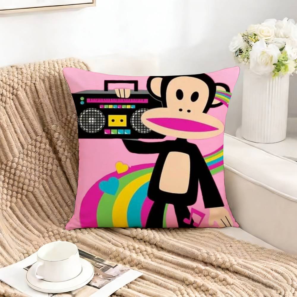 Bigmouth PPaul FFrankPF Pillow Case Square DoubleSided Sofa Cushion Cover Bedroom Bedside Pillow