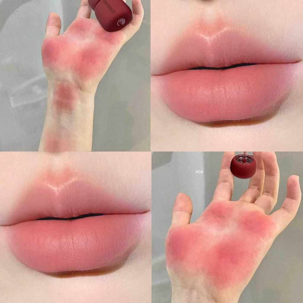 HERORANGE Silk Mist Lip Mud - Matte Finish, Color-Locking, Youthful, Non-Sticking Cup Lipstick, Cross-Border Color Cosmetics.