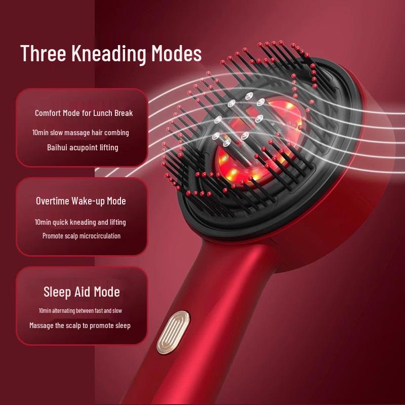 Electric Red Light Scalp Massager Comb for Hair Care & Anti-Hair Loss