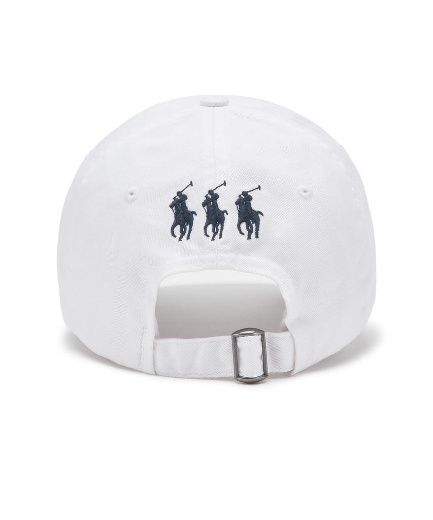 POLO RALPH LAUREN [Трио пони] Тройной кепи-бейсболка из хлопкового твила с вышивкой 'Pony' - Белый