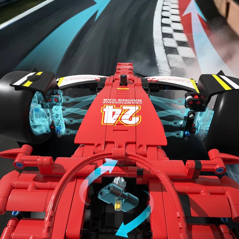 1650 деталей MOC Креативный Технический Гоночный Автомобиль Строительные Блоки Модель Скоростной Спортивный Транспорт Сборка Кирпичики Игрушки Подарки для Детей