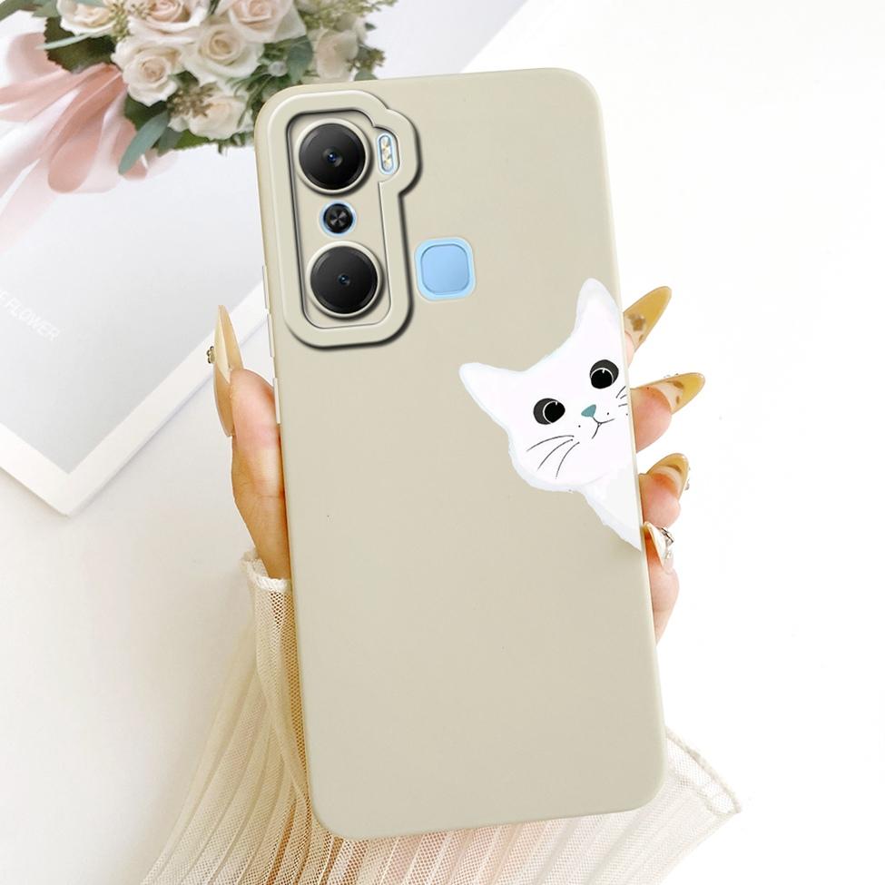 Чехол для телефона Infinix X668C Чехол для Infinix Hot 12 Pro Силиконовый Милый Кот Модный Забавный Расписной Корпус Для Inifnix Hot 12 Pro