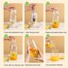 Plastic Cocktail Shaker Hand Shaker Cup With Scales 350Ml/530Ml/700Ml/1000Ml Milk Tea Wine Drink Shaker Mixer Bar Tool