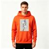 Men's Cow Print Floral Art Print Casual Pullover Hoodie Soft Long Sleeve Hooded Sweatshirt