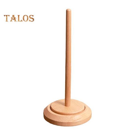 Wooden Yarn Holder Single or Double Yarn Skein Holder Desk Yarn Thread Dispenser Spinner for Crocheting Twirling Yarn Knitting Embroidery Accessory