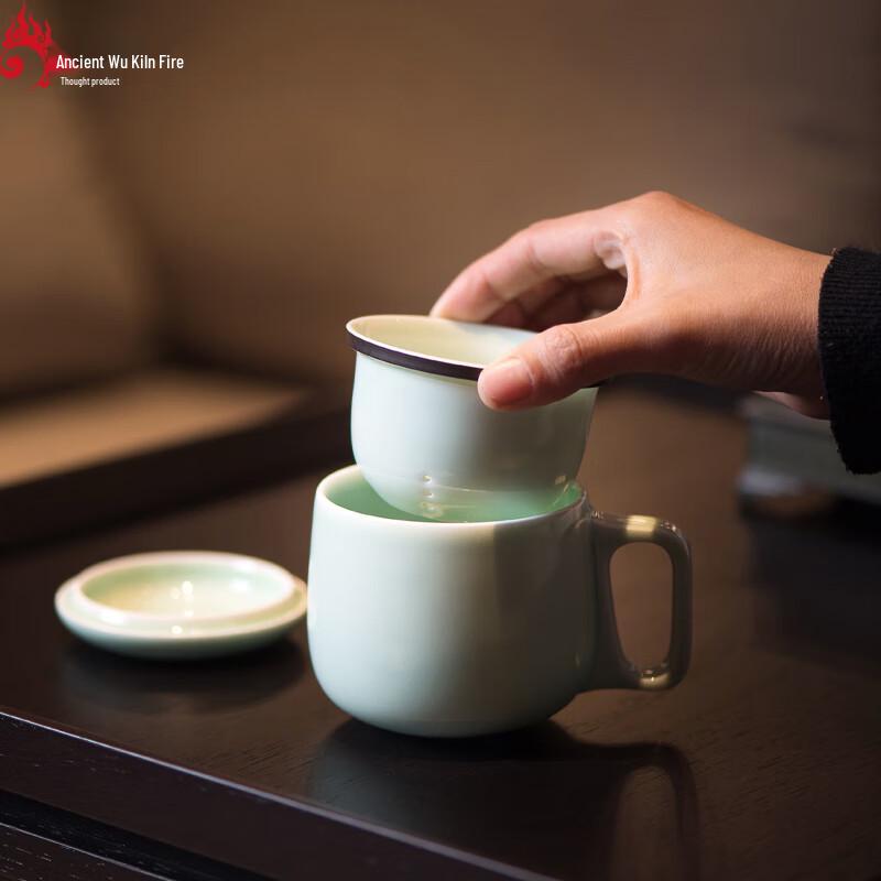 Guwu Kiln Fire Warm Heart Ceramic Cup