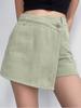 Elegant and Fashion High-waisted A-line Denim Shorts Women's Summer Light-colored Design Sense Temperament Slim Trendy Culottes