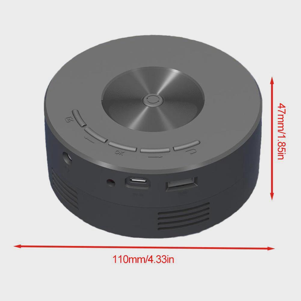 1080P Mini LED Mobile Projector Home Theater Video Media Player Outdoor Cinema Wired Same Screen Projector For Iphone Android