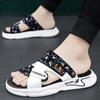 Slippers For Men Outdoor Rubber Platform Sandals Man Elegant Cheap Korean Style Clappers 2024 Low Price Fun Comfortable Shoes
